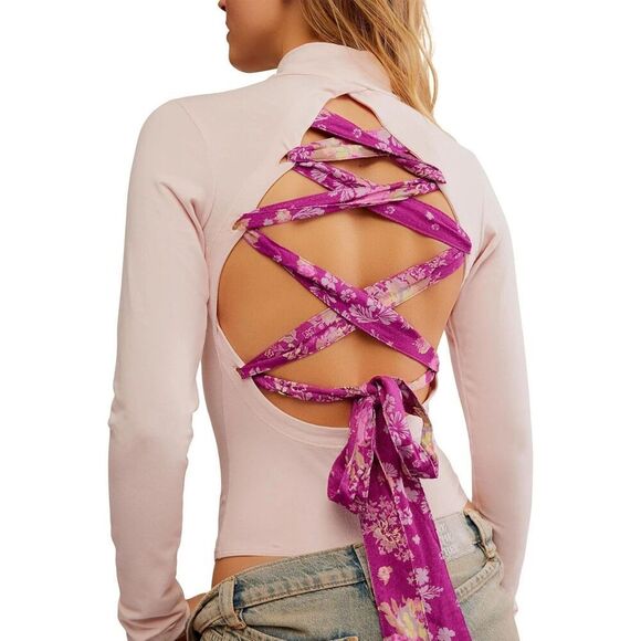 New Free People Intimately Straps In The Back Bodysuit Gray size Medium - Picture 2 of 4